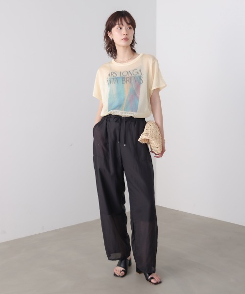 Bou Jeloud(ブージュルード)の「ウエストドロストパンツ(その他パンツ・レディース・グレー/ブラック/モカ・FREE)」の10枚目の写真