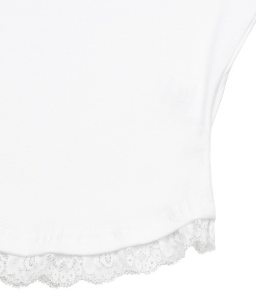 MUCENT(ムセント)の「MUCENT(ムセント)- SUNNIOR LACE V-NECK HALF T(Tシャツ/カットソー・レディース・ホワイト/ブラック・FREE)」の6枚目の写真