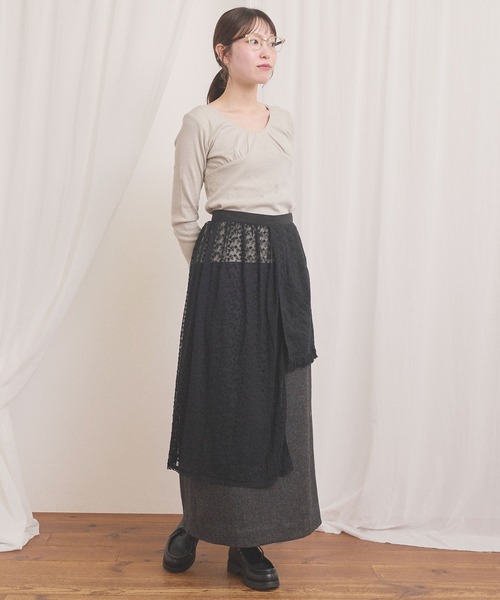 fig Ｌondon（フィグロンドン）の「Hazel apron（スカート・レディース・ブラック/ホワイト・FREE）」の12枚目の写真