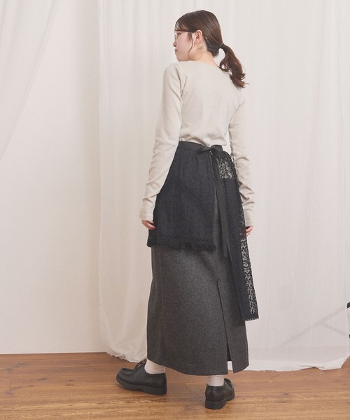 fig Ｌondon（フィグロンドン）の「Hazel apron（スカート・レディース・ブラック/ホワイト・FREE）」の14枚目の写真