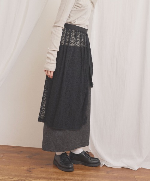 fig London(フィグロンドン)の「Hazel apron(スカート・レディース・ブラック/ホワイト・FREE)」の20枚目の写真