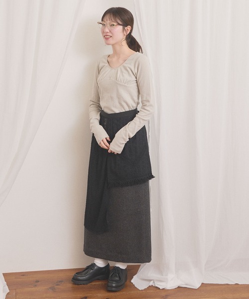 fig London(フィグロンドン)の「Hazel apron(スカート・レディース・ブラック/ホワイト・FREE)」の22枚目の写真
