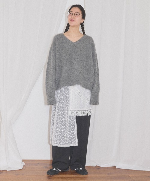 fig Ｌondon（フィグロンドン）の「Hazel apron（スカート・レディース・ブラック/ホワイト・FREE）」の19枚目の写真