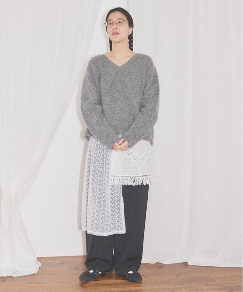 fig Ｌondon（フィグロンドン）の「Hazel apron（スカート・レディース・ブラック/ホワイト・FREE）」の21枚目の写真