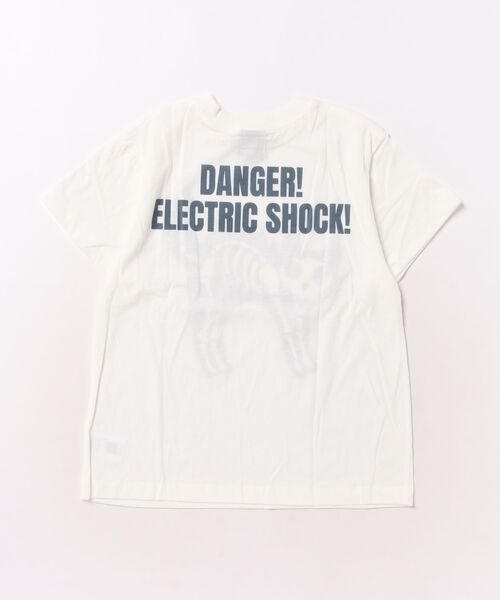 NEEDLE WORKS（ニードルワークス）の「T/C天竺感電猫骨部分蓄光プリントTシャツ（Tシャツ/カットソー・キッズ・ホワイト・130cm/140cm/150cm）」の2枚目の写真