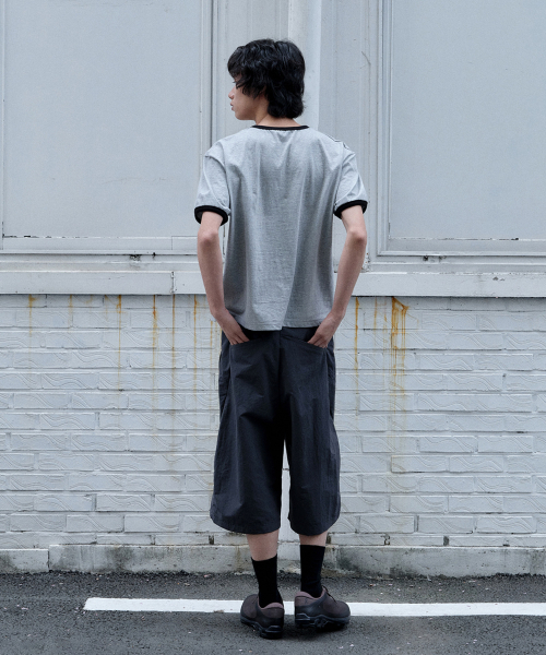 JUAN HOMME(ジュアンオム)の「クロップフィットリンガーハーフスリーブ(メランジグレー)(Tシャツ/カットソー・メンズ・その他・SMALL/MEDIUM/LARGE)」の3枚目の写真