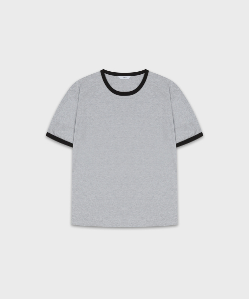 JUAN HOMME(ジュアンオム)の「クロップフィットリンガーハーフスリーブ(メランジグレー)(Tシャツ/カットソー・メンズ・その他・SMALL/MEDIUM/LARGE)」の4枚目の写真