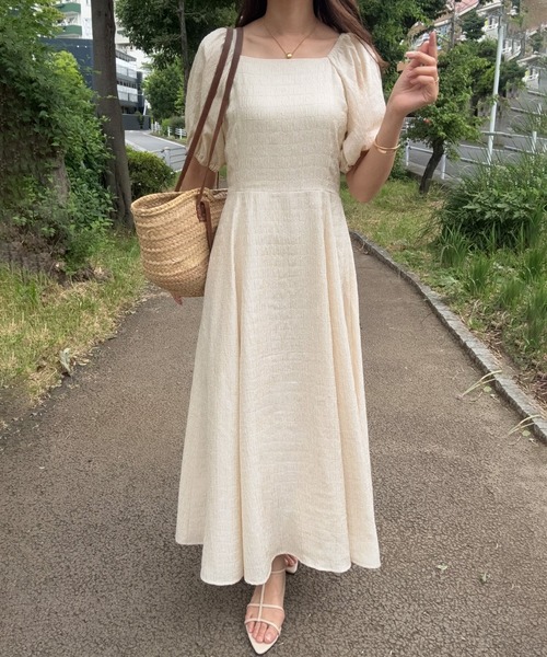 junoah(ジュノア)の「バックリボンフレアワンピース(ワンピース・レディース・ミント/アイボリー/ブラック・SMALL/MEDIUM/LARGE)」の4枚目の写真