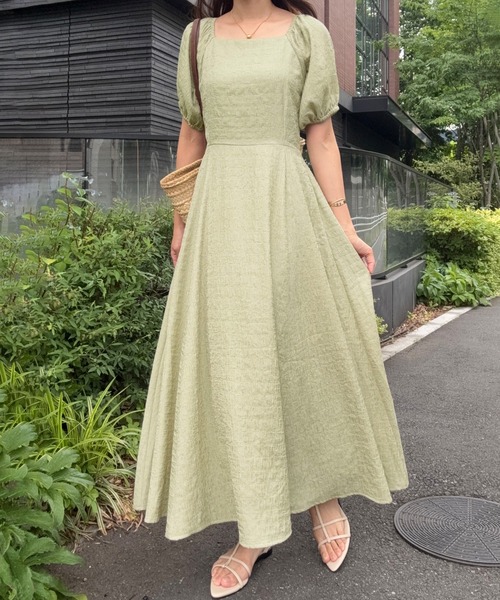 junoah(ジュノア)の「バックリボンフレアワンピース(ワンピース・レディース・ミント/アイボリー/ブラック・SMALL/MEDIUM/LARGE)」の12枚目の写真