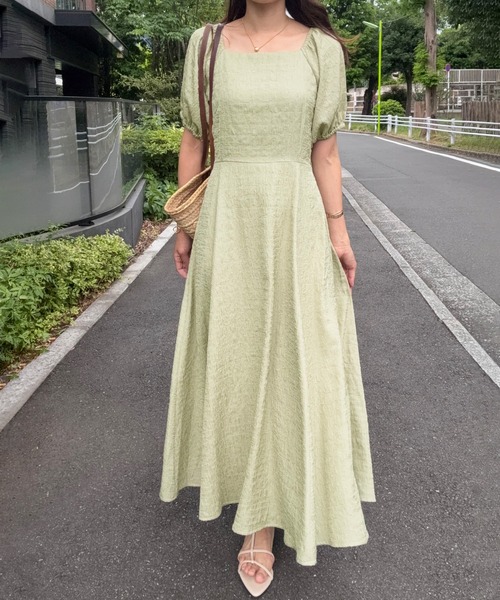 junoah(ジュノア)の「バックリボンフレアワンピース(ワンピース・レディース・ミント/アイボリー/ブラック・SMALL/MEDIUM/LARGE)」の14枚目の写真