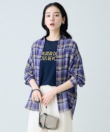 シアーチェックシャツ