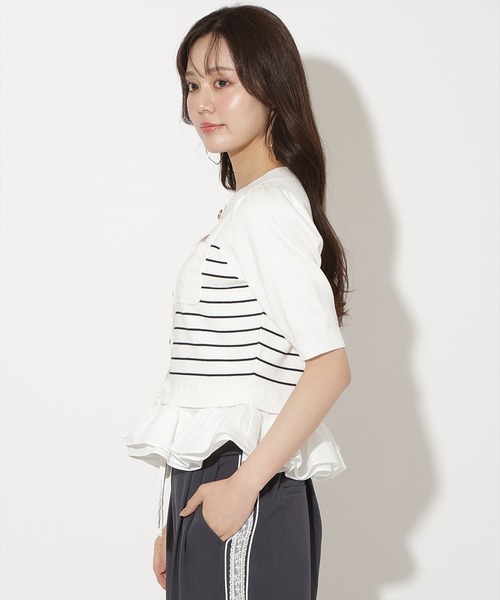 WILLSELECTION(ウィルセレクション)の「フリルヘムドッキングカーディガン(カーディガン/ボレロ・レディース・ホワイト系その他/ネイビー/ラベンダー/イエロー/ピンク・FREE)」の7枚目の写真