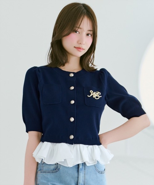 WILLSELECTION(ウィルセレクション)の「フリルヘムドッキングカーディガン(カーディガン/ボレロ・レディース・ホワイト系その他/ネイビー/ラベンダー/イエロー/ピンク・FREE)」の13枚目の写真