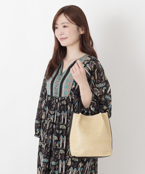 one'sterrace(ワンズテラス)の「SE 雑材ハンドル2WAYショルダー(ショルダーバッグ・レディース・その他/ブラック系8/ダークブラウン系8・99)」の21枚目の写真