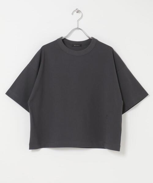 EKAL(エカル)の「『UR TECH ひやサラクール』ロゴ刺繍 Tシャツ(Tシャツ/カットソー・レディース・イエロー/ホワイト/チャコールグレー・ONE)」の18枚目の写真
