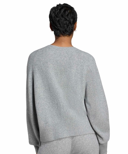 adidas(アディダス)の「adidas ESSENTIALS KNIT SWEATSHIRT / アディダス エッセンシャルズ ニット スウェットシャツ(ニット/セーター・レディース・グレー・S/M/L)」の9枚目の写真