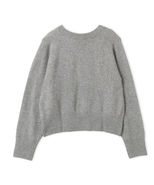 adidas(アディダス)の「adidas ESSENTIALS KNIT SWEATSHIRT / アディダス エッセンシャルズ ニット スウェットシャツ(ニット/セーター・レディース・グレー・S/M/L)」の8枚目の写真