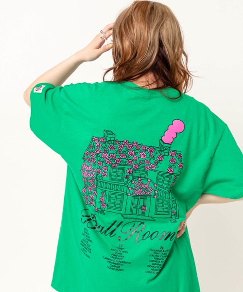 RNA(アールエヌエー)の「M2698 【PINKMOTEL】スカルプリントTEE(Tシャツ/カットソー・レディース・アッシュグレー/ラベンダー/グリーン・MEDIUM)」の2枚目の写真