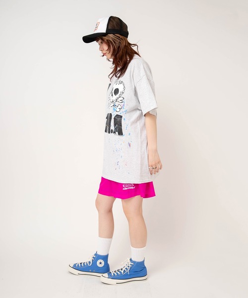 RNA(アールエヌエー)の「M2698 【PINKMOTEL】スカルプリントTEE(Tシャツ/カットソー・レディース・アッシュグレー/ラベンダー/グリーン・MEDIUM)」の22枚目の写真