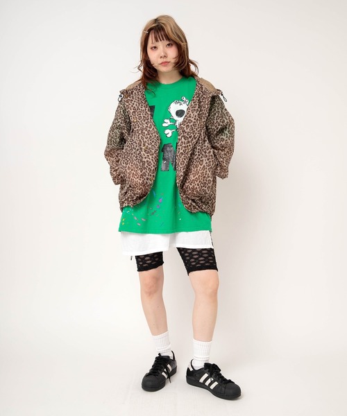 RNA(アールエヌエー)の「M2698 【PINKMOTEL】スカルプリントTEE(Tシャツ/カットソー・レディース・アッシュグレー/ラベンダー/グリーン・MEDIUM)」の19枚目の写真