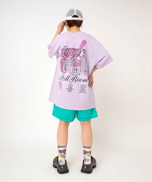 RNA(アールエヌエー)の「M2698 【PINKMOTEL】スカルプリントTEE(Tシャツ/カットソー・レディース・アッシュグレー/ラベンダー/グリーン・MEDIUM)」の17枚目の写真