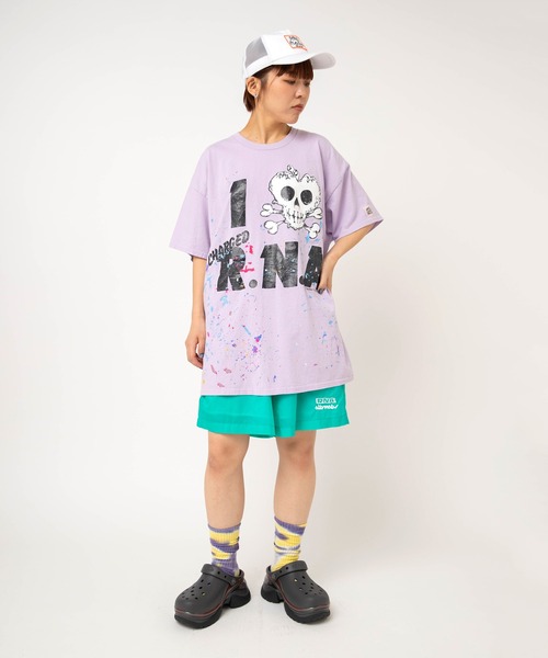 RNA(アールエヌエー)の「M2698 【PINKMOTEL】スカルプリントTEE(Tシャツ/カットソー・レディース・アッシュグレー/ラベンダー/グリーン・MEDIUM)」の18枚目の写真