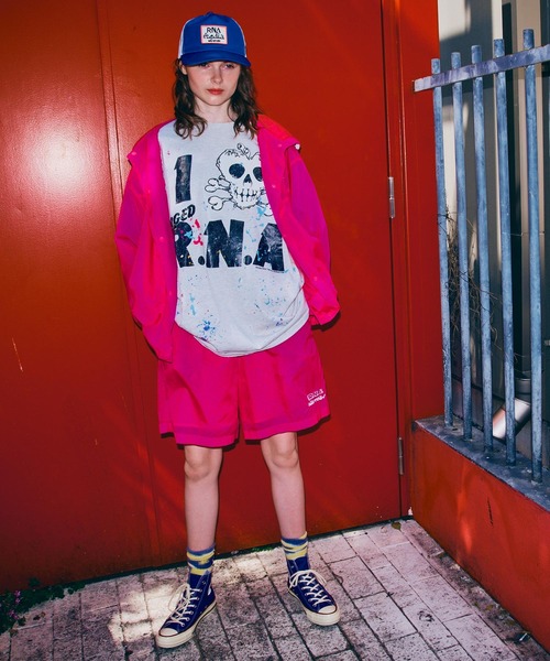 RNA(アールエヌエー)の「M2698 【PINKMOTEL】スカルプリントTEE(Tシャツ/カットソー・レディース・アッシュグレー/ラベンダー/グリーン・MEDIUM)」の13枚目の写真