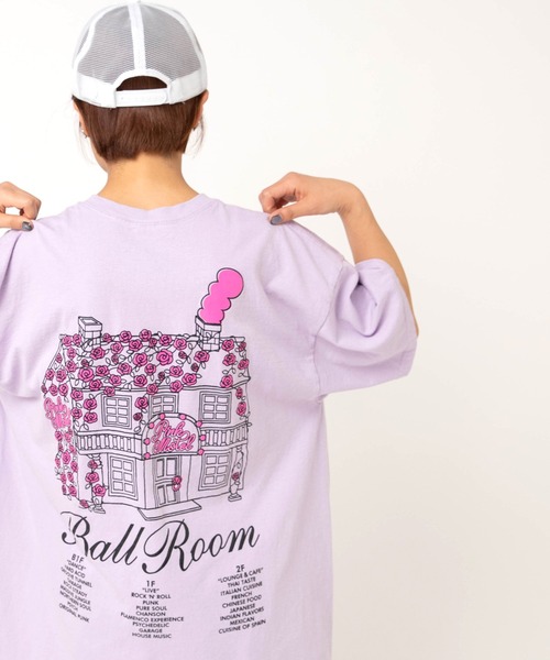 RNA(アールエヌエー)の「M2698 【PINKMOTEL】スカルプリントTEE(Tシャツ/カットソー・レディース・アッシュグレー/ラベンダー/グリーン・MEDIUM)」の5枚目の写真