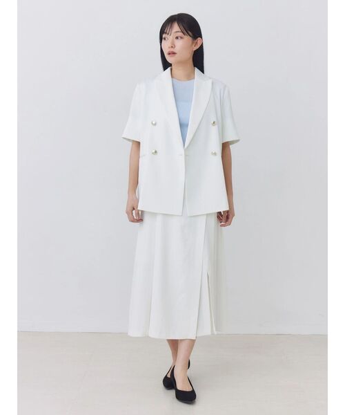 TONAL(トーナル)の「【HEAT BARRIER】ラップトラペーズスカート(スカート・レディース・ベージュ/オフホワイト/ネイビー・SMALL/MEDIUM)」の10枚目の写真