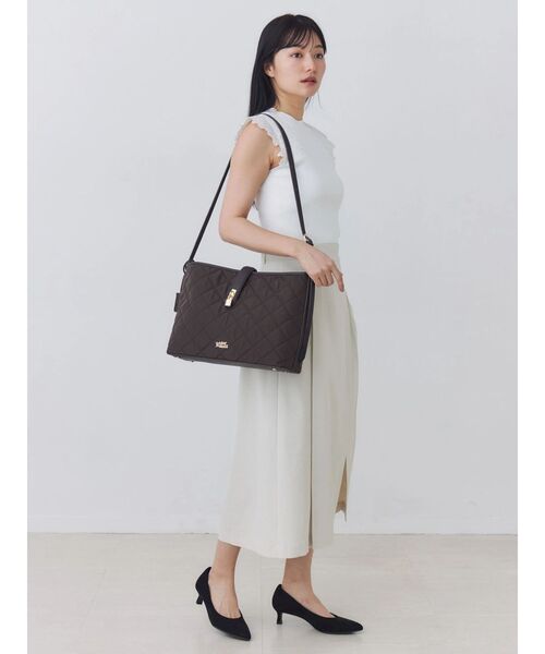 TONAL(トーナル)の「【HEAT BARRIER】ラップトラペーズスカート(スカート・レディース・ベージュ/オフホワイト/ネイビー・SMALL/MEDIUM)」の16枚目の写真
