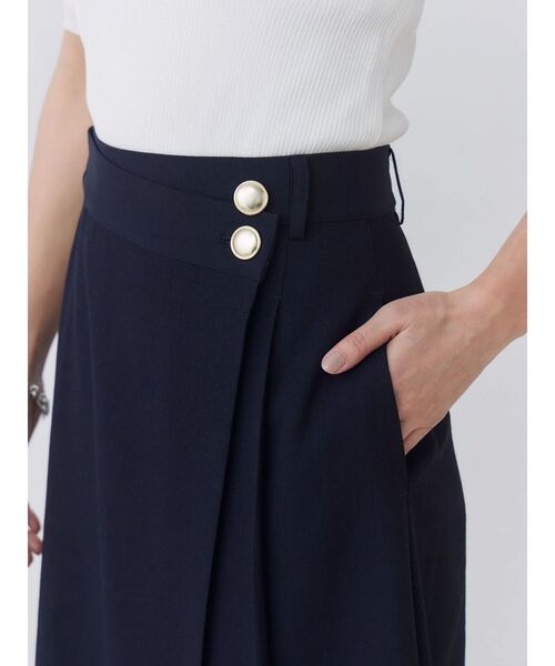 TONAL(トーナル)の「【HEAT BARRIER】ラップトラペーズスカート(スカート・レディース・ベージュ/オフホワイト/ネイビー・SMALL/MEDIUM)」の22枚目の写真
