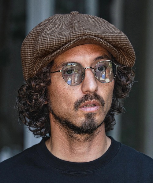 CAMBIO（カンビオ）の「mko13696- Mini Check Classic Casquette キャスケット(OP-262-BO015)（キャスケット・メンズ・ブラウン/ブラック・FREE）」の3枚目の写真