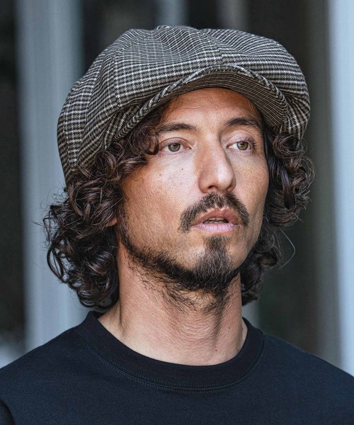 CAMBIO（カンビオ）の「mko13696- Mini Check Classic Casquette キャスケット(OP-262-BO015)（キャスケット・メンズ・ブラウン/ブラック・FREE）」の7枚目の写真