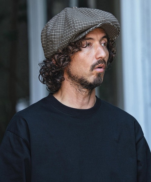 CAMBIO（カンビオ）の「mko13696- Mini Check Classic Casquette キャスケット(OP-262-BO015)（キャスケット・メンズ・ブラウン/ブラック・FREE）」の8枚目の写真