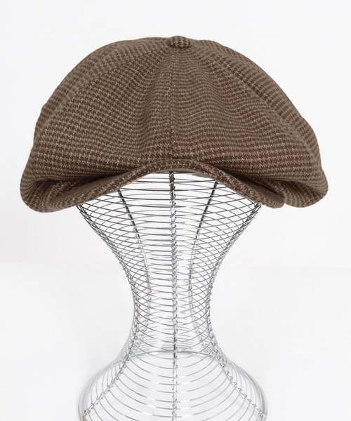 CAMBIO（カンビオ）の「mko13696- Mini Check Classic Casquette キャスケット(OP-262-BO015)（キャスケット・メンズ・ブラウン/ブラック・FREE）」の9枚目の写真