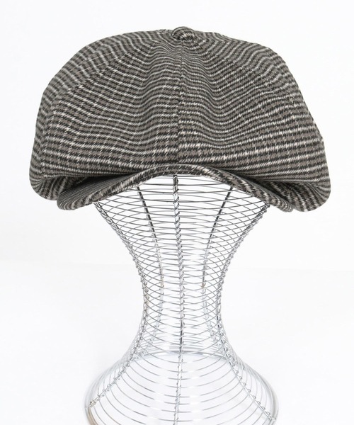 CAMBIO（カンビオ）の「mko13696- Mini Check Classic Casquette キャスケット(OP-262-BO015)（キャスケット・メンズ・ブラウン/ブラック・FREE）」の10枚目の写真