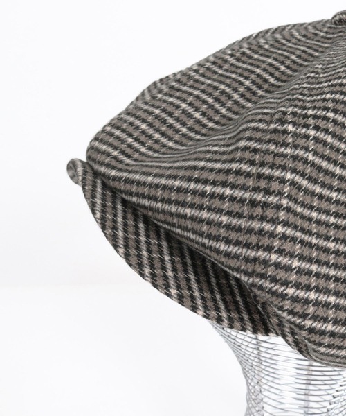 CAMBIO（カンビオ）の「mko13696- Mini Check Classic Casquette キャスケット(OP-262-BO015)（キャスケット・メンズ・ブラウン/ブラック・FREE）」の11枚目の写真