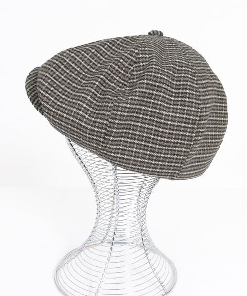 CAMBIO（カンビオ）の「mko13696- Mini Check Classic Casquette キャスケット(OP-262-BO015)（キャスケット・メンズ・ブラウン/ブラック・FREE）」の12枚目の写真