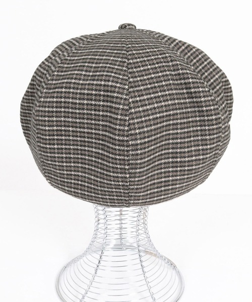 CAMBIO（カンビオ）の「mko13696- Mini Check Classic Casquette キャスケット(OP-262-BO015)（キャスケット・メンズ・ブラウン/ブラック・FREE）」の13枚目の写真