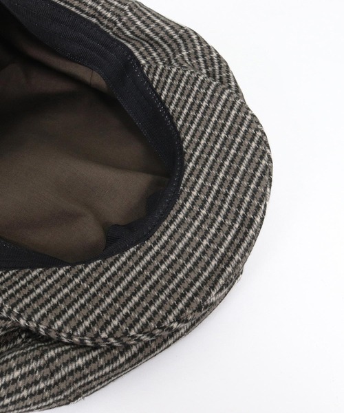 CAMBIO（カンビオ）の「mko13696- Mini Check Classic Casquette キャスケット(OP-262-BO015)（キャスケット・メンズ・ブラウン/ブラック・FREE）」の15枚目の写真