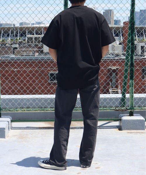 UNIVERSAL OVERALL(ユニバーサルオーバーオール)の「UNIVERSAL OVERALL / POCKET S/S TEE / 半袖ポケットTシャツ(Tシャツ/カットソー・メンズ・ブラック/ブラウン/サックスブルー/ホワイト・S/L/XL/M)」の14枚目の写真
