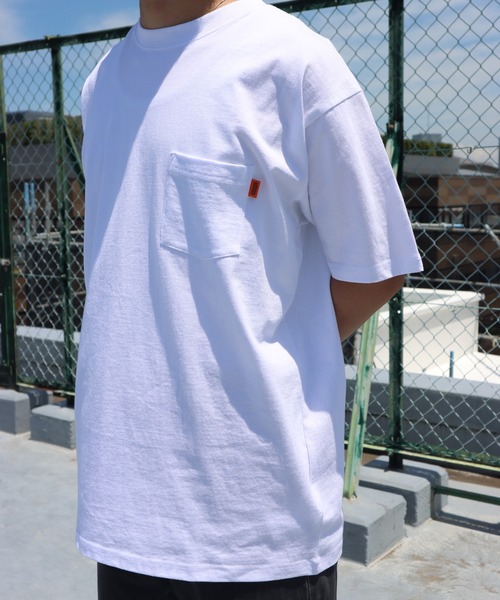 UNIVERSAL OVERALL(ユニバーサルオーバーオール)の「UNIVERSAL OVERALL / POCKET S/S TEE / 半袖ポケットTシャツ(Tシャツ/カットソー・メンズ・ブラック/ブラウン/サックスブルー/ホワイト・S/L/XL/M)」の12枚目の写真