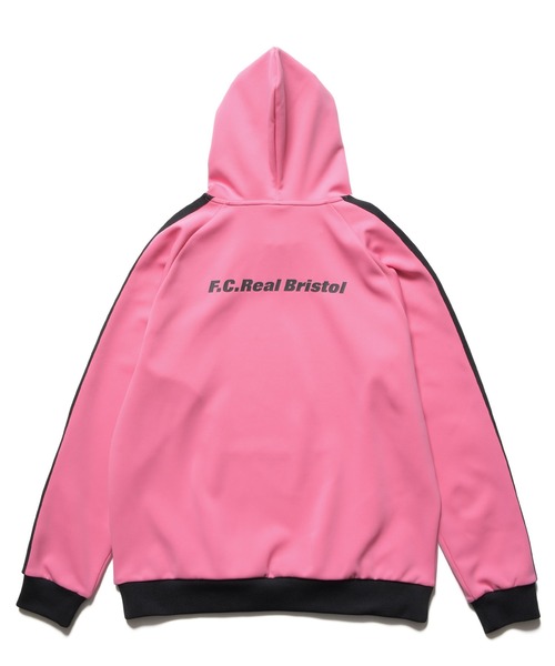 F.C.Real Bristol(エフシーレアルブリストル)の「TRAINING TRACK PULLOVER HOODIE(パーカー・メンズ・ブラック/ピンク/カモフラージュ・SMALL/MEDIUM/XX-LARGE/X-LARGE/LARGE)」の1枚目の写真