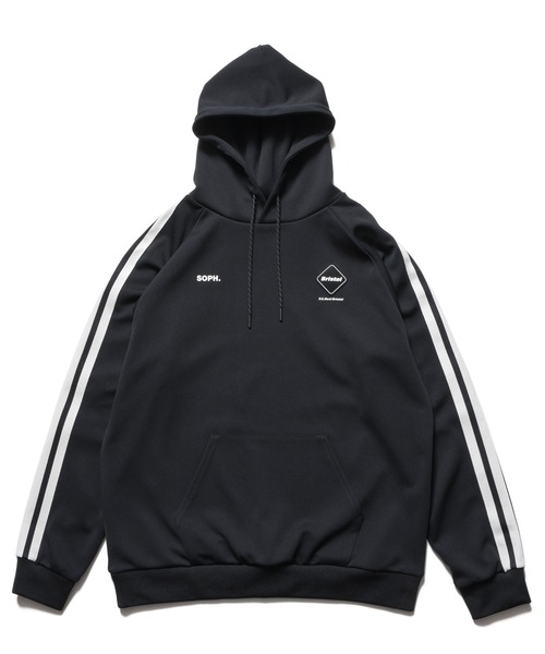 F.C.Real Bristol(エフシーレアルブリストル)の「TRAINING TRACK PULLOVER HOODIE(パーカー・メンズ・ブラック/ピンク/カモフラージュ・SMALL/MEDIUM/XX-LARGE/X-LARGE/LARGE)」の2枚目の写真