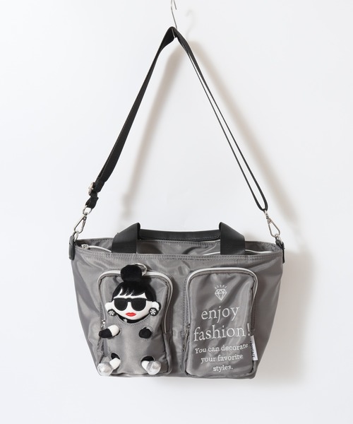 HAPPY FACE(ハッピーフェイス)の「EMMA ドール付2WAYバッグ(ショルダーバッグ・レディース・ブラック・ONE SIZE)」の10枚目の写真