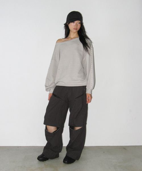 41PRAY（サイルプレイ）の「3-Way Utility Pants / Charcoal（その他パンツ・レディース・チャコール・OS）」の4枚目の写真