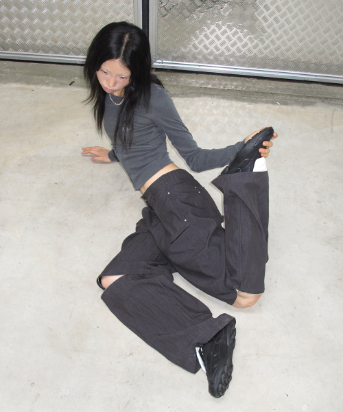41PRAY（サイルプレイ）の「3-Way Utility Pants / Charcoal（その他パンツ・レディース・チャコール・OS）」の5枚目の写真