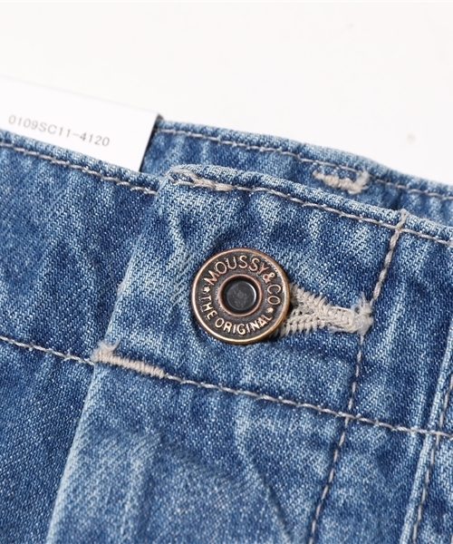 MOUSSY(マウジー)の「DENIM WORKERS WIDE PT(デニムパンツ・レディース・ブルー・26inch/27inch/24inch/25inch)」の12枚目の写真