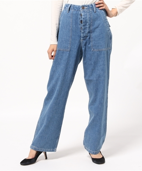 MOUSSY(マウジー)の「DENIM WORKERS WIDE PT(デニムパンツ・レディース・ブルー・26inch/27inch/24inch/25inch)」の7枚目の写真