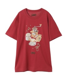 カフェカールプリントTシャツ